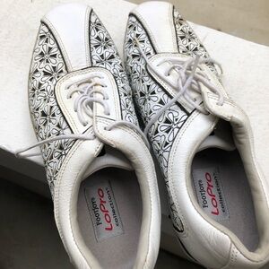 FootJoy White Women's Floral Cutout Golf Sneakers